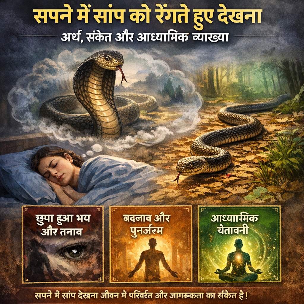 सपने में सांप को रेंगते हुए देखना (Sapne mein saanp ko rengte hue dekhna)