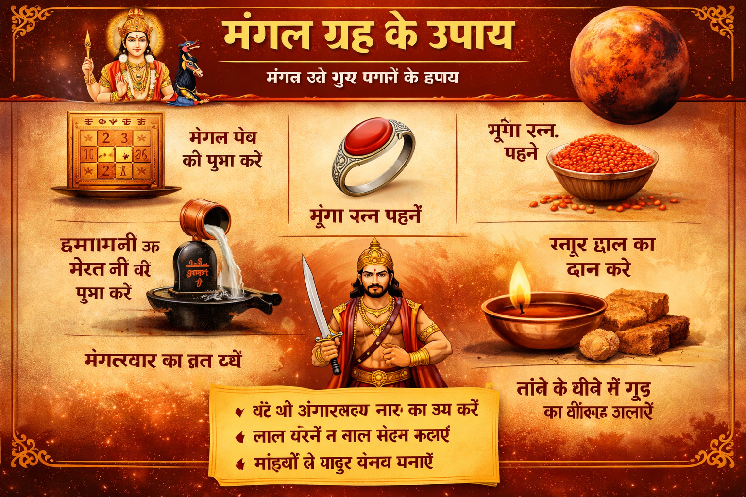 मंगल ग्रह के उपाय – जीवन में शक्ति, साहस और सफलता के लिए | Mangal grah ke upay
